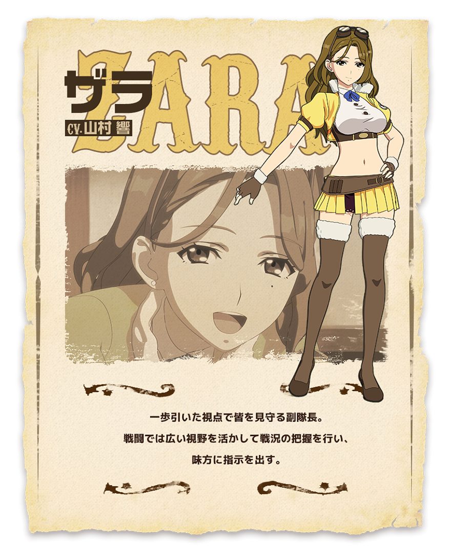 Kotobuki Squadron In The Wilderness Slated To Air January 2019 Character Design Zara 0005