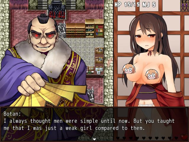 Hentai Game Review Kunoichi Botan Boss Scene