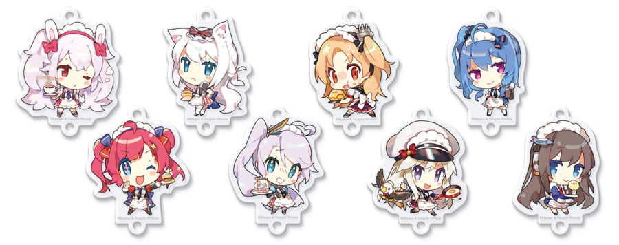 Azur Lane Union Cafe Keychains