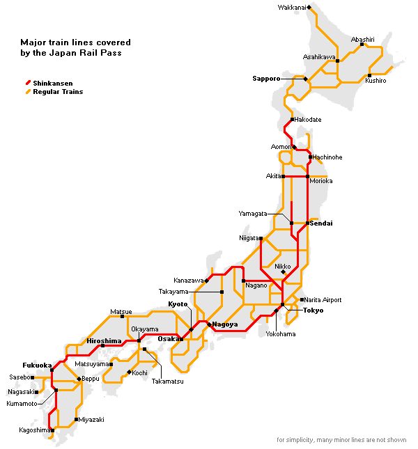 Japan Rail Map