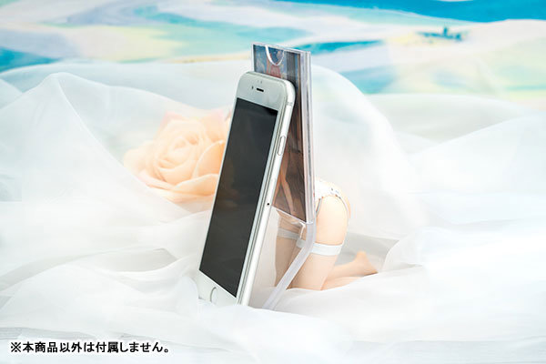 Mobile Girl Mobile Stand Onee San Ver. White Garter Belt 0001