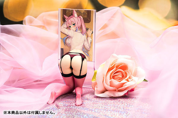 Mobile Girl Mobile Stand Onee San Ver. Red Garter Belt 0001