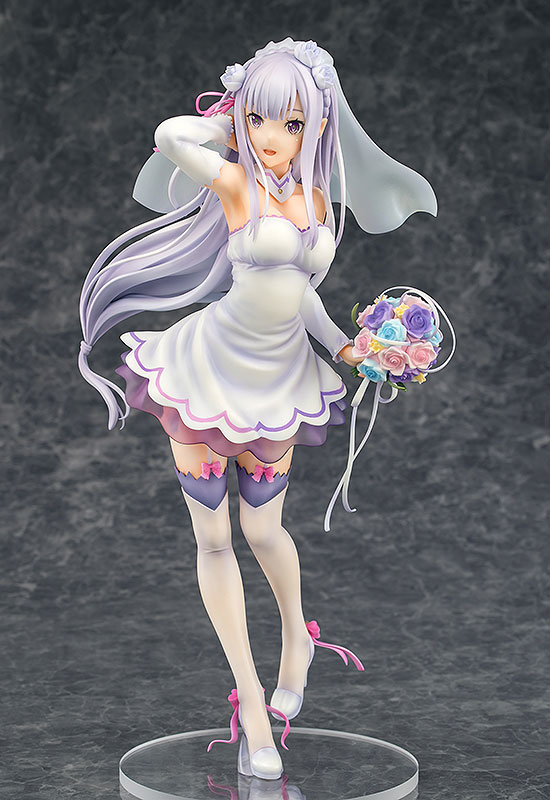 Re Zero Starting Life In Another World Emilia Wedding Figure 0002