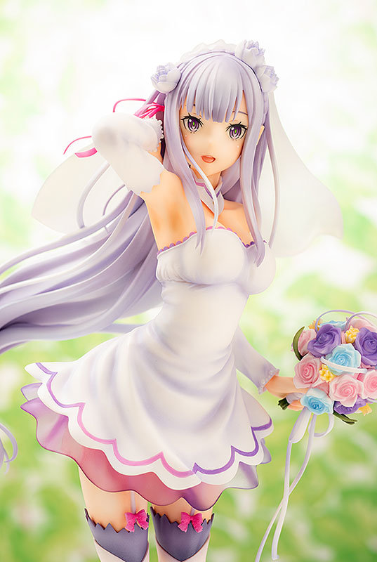 Re Zero Starting Life In Another World Emilia Wedding Figure 0008