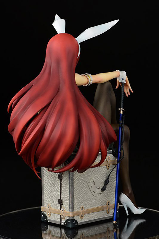 Fairy Tail Erza Scarlet White Bunny Girl Figure 0015