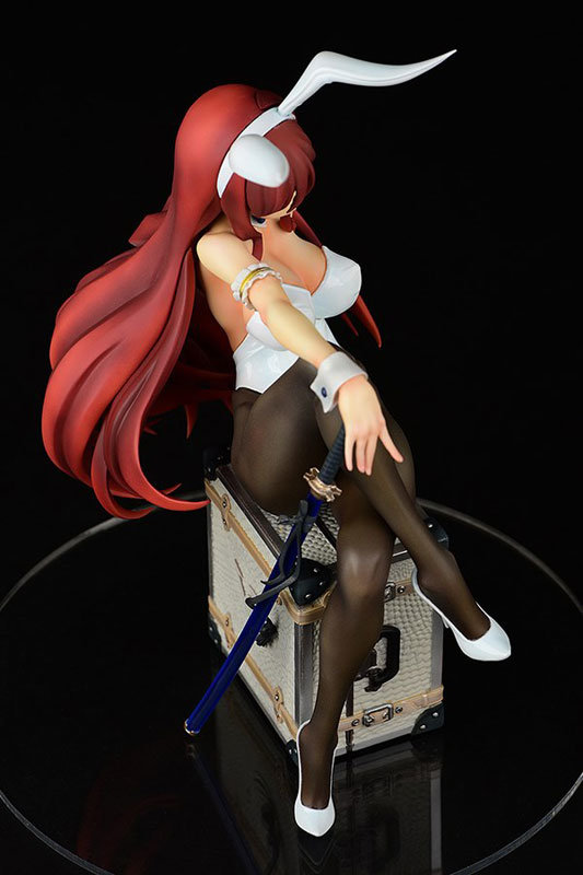 Fairy Tail Erza Scarlet White Bunny Girl Figure 0019