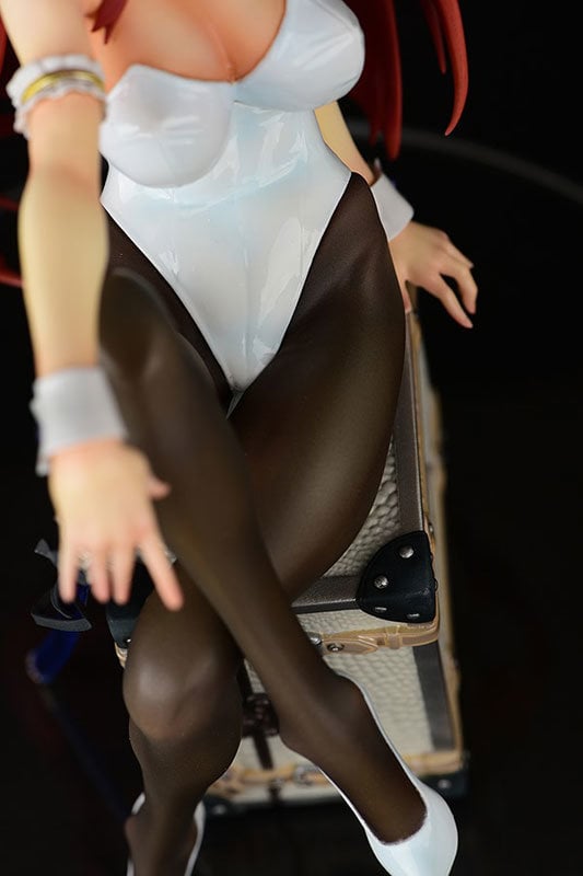 Fairy Tail Erza Scarlet White Bunny Girl Figure 0021