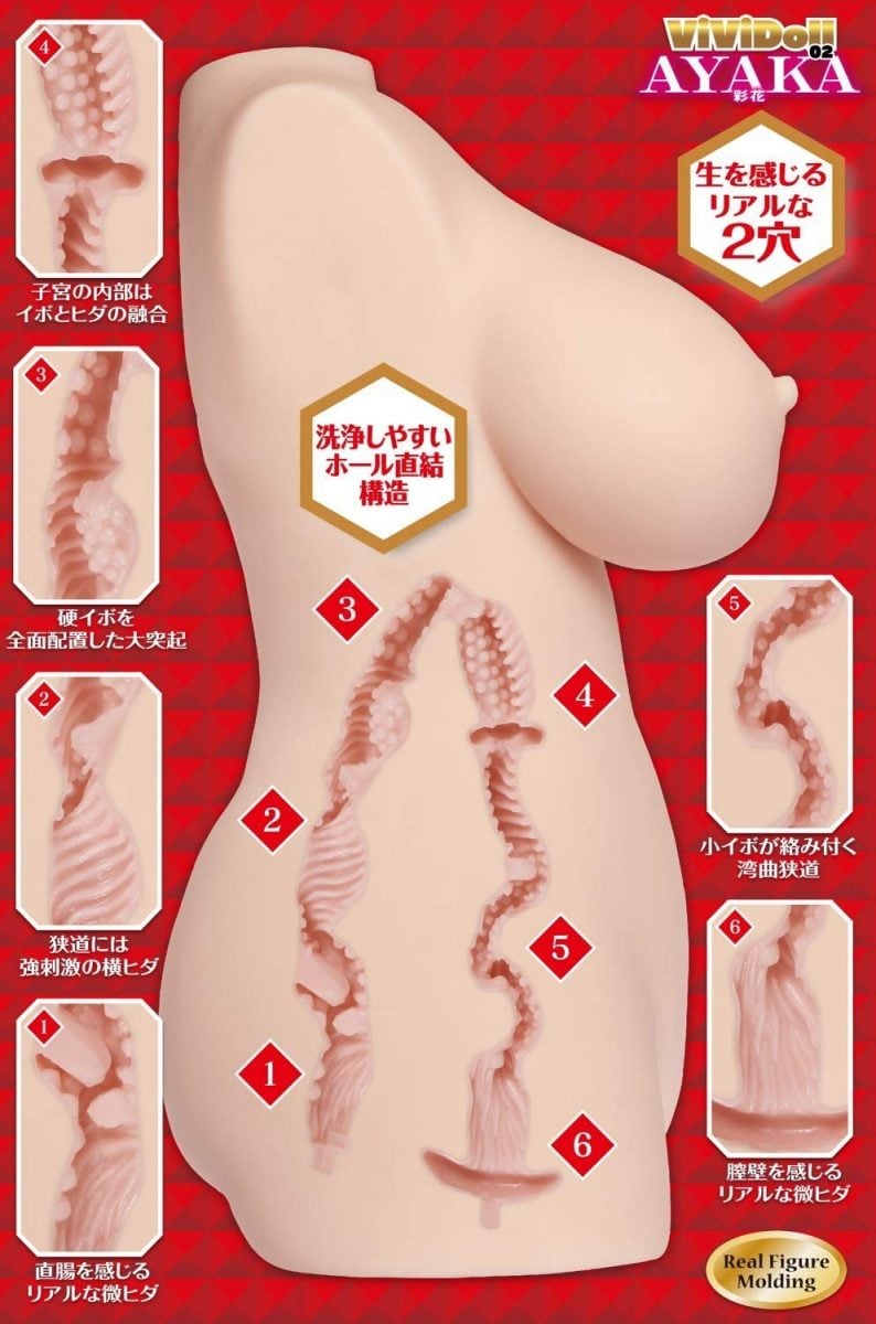 ViViDoll AYAKA Dual Use Torso Type Onahole 5