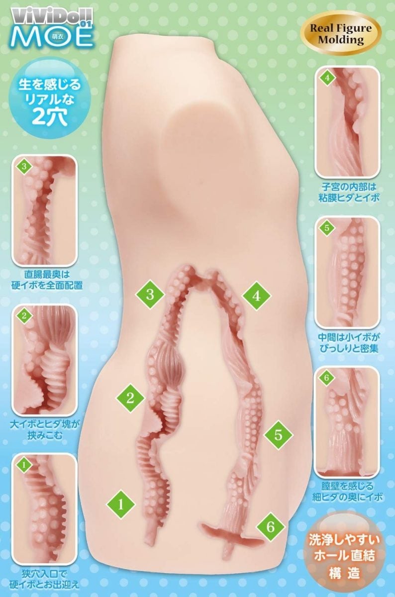 ViViDoll MOE Dual Use Torso Type Onahole 5 