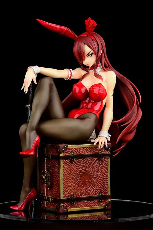 Fairy Tail Erza Scarlet Bunny Girl Anime Figure 0001