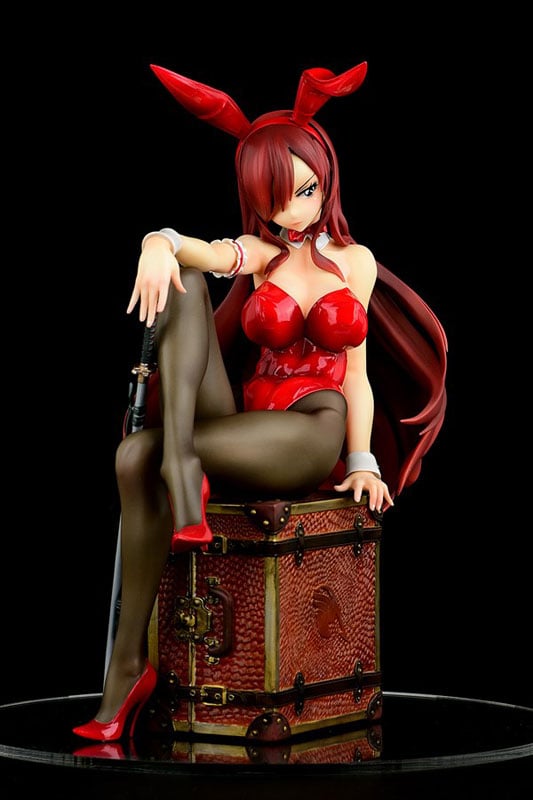 Fairy Tail Erza Scarlet Bunny Girl Anime Figure 0002