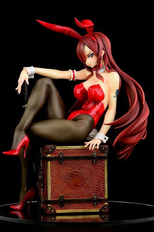 Fairy Tail Erza Scarlet Bunny Girl Anime Figure 0003