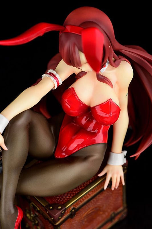Fairy Tail Erza Scarlet Bunny Girl Anime Figure 0004