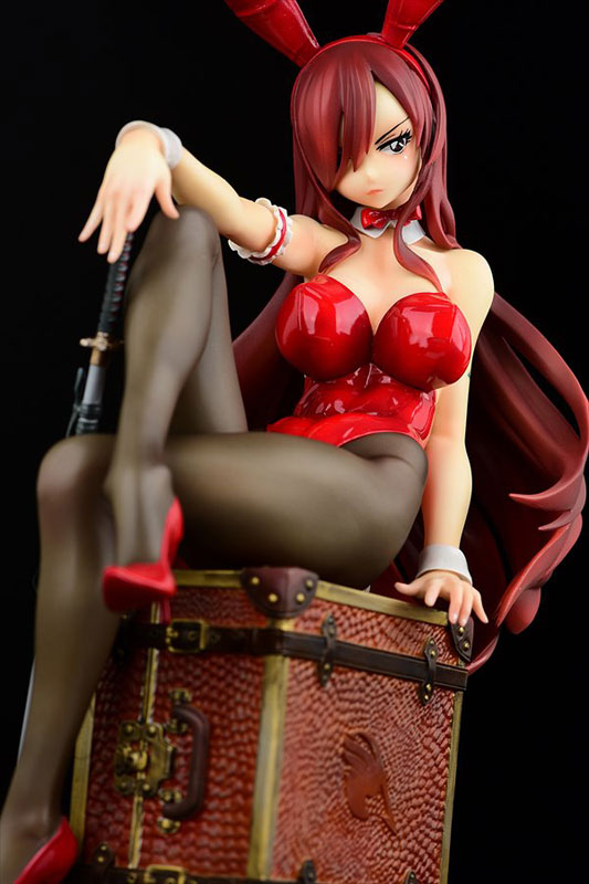 Fairy Tail Erza Scarlet Bunny Girl Anime Figure 0005