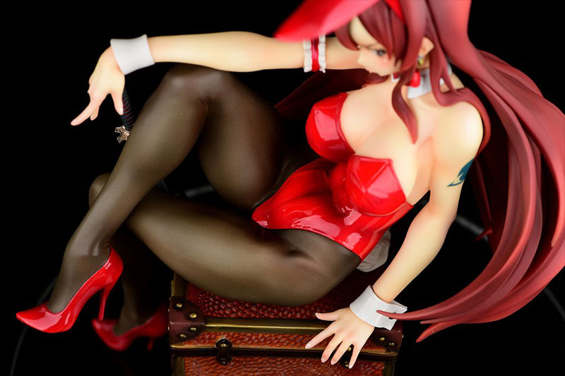 Fairy Tail Erza Scarlet Bunny Girl Anime Figure 0008