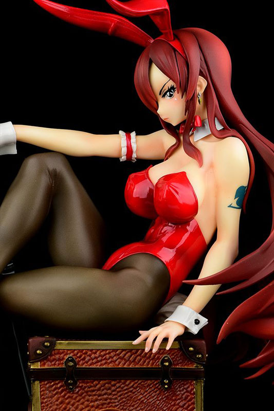 Fairy Tail Erza Scarlet Bunny Girl Anime Figure 0009