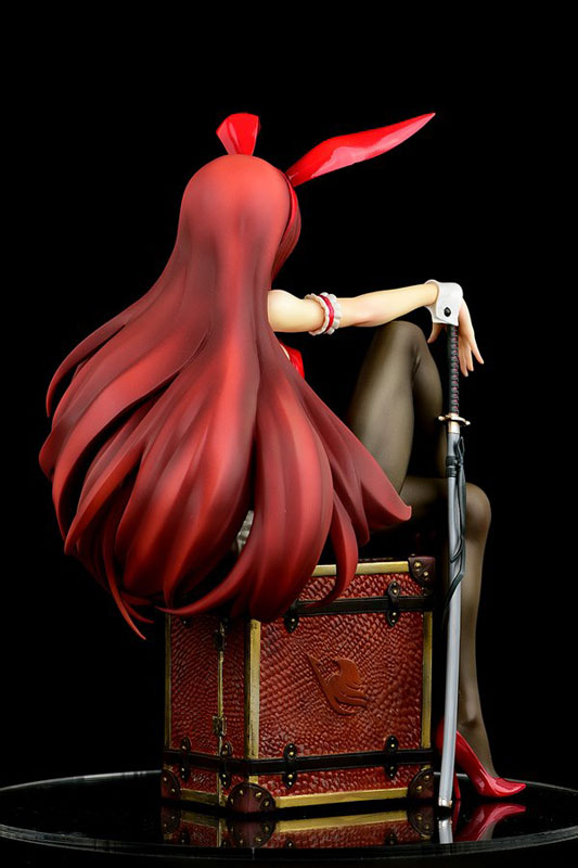 Fairy Tail Erza Scarlet Bunny Girl Anime Figure 0015