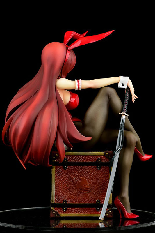 Fairy Tail Erza Scarlet Bunny Girl Anime Figure 0017