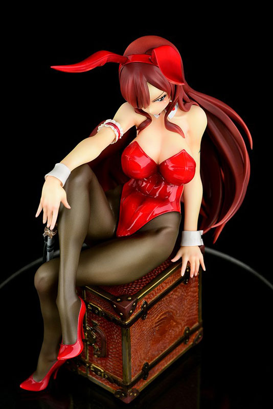 Fairy Tail Erza Scarlet Bunny Girl Anime Figure 0024