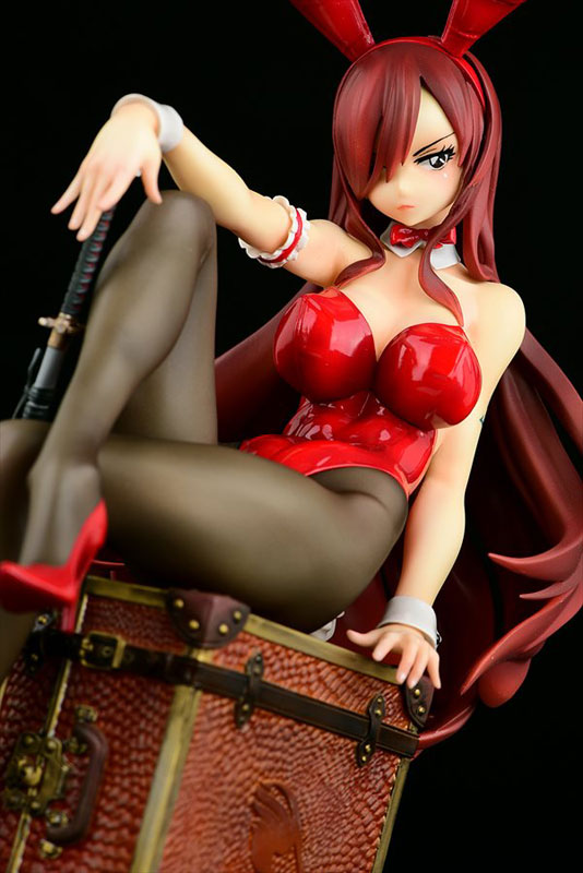 Fairy Tail Erza Scarlet Bunny Girl Anime Figure 0025