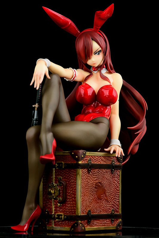 Fairy Tail Erza Scarlet Bunny Girl Anime Figure 0027
