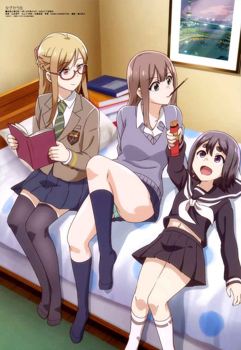 Megami Magazine June 2019 Anime Posters Joshi Kausei