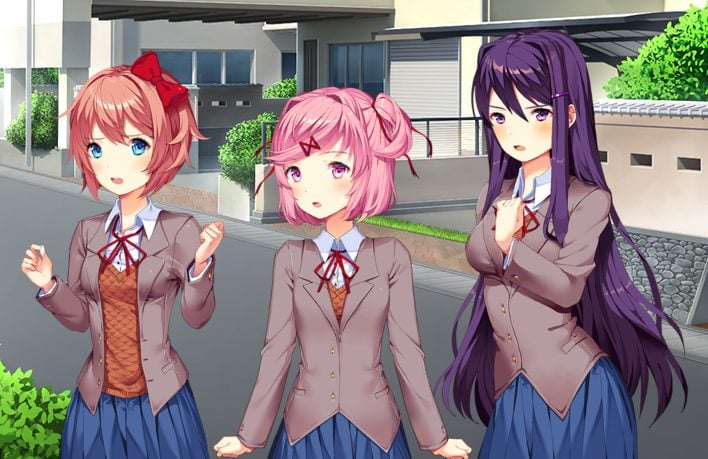 Sayori, Natsuki, and Yuri
