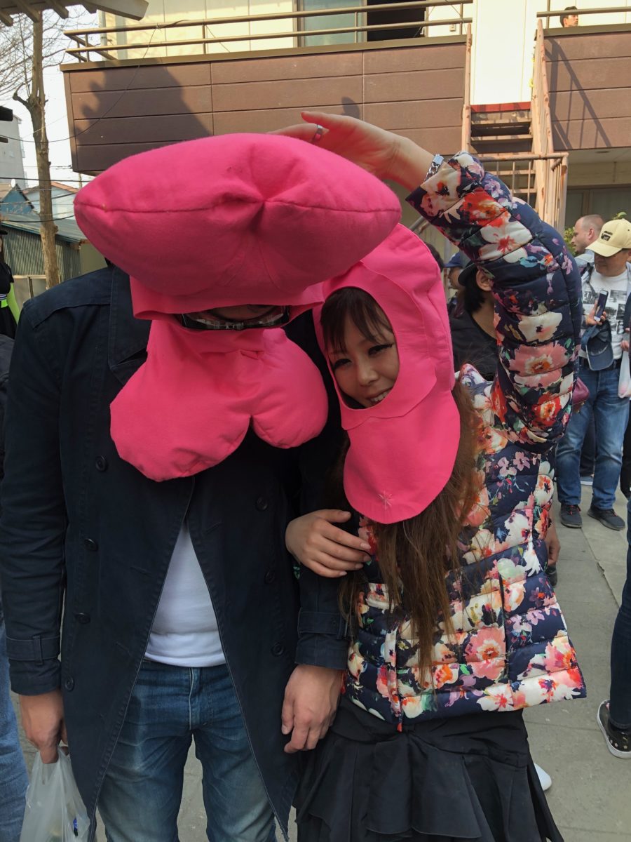 Happy Penis Couple At Japan's Penis Festical