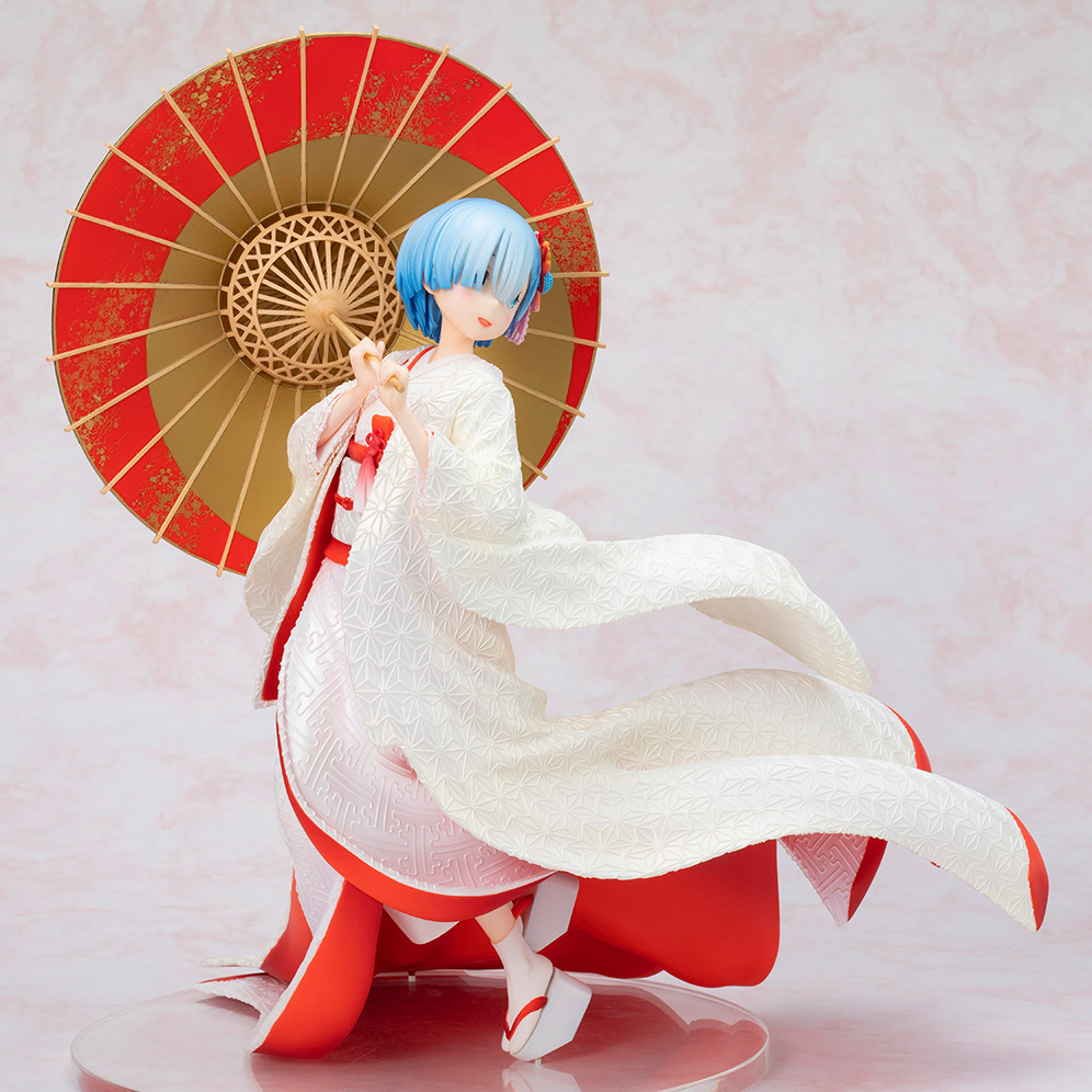 Re Zero Rem Shiromuku Anime Figure 3