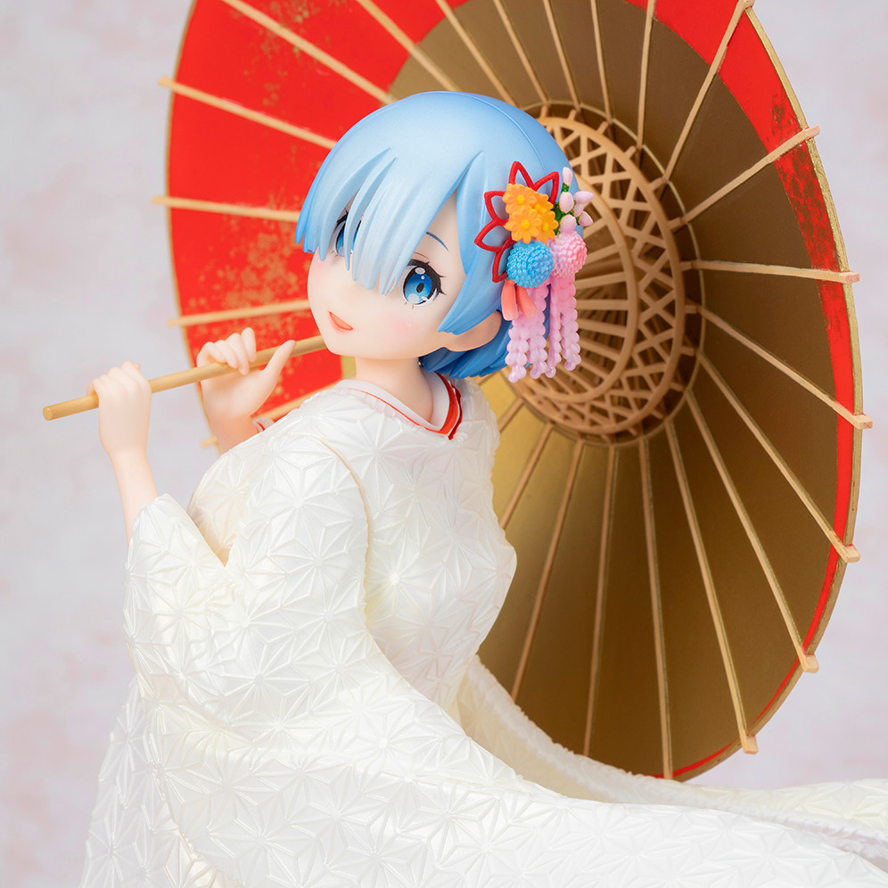 Re Zero Rem Shiromuku Anime Figure 6