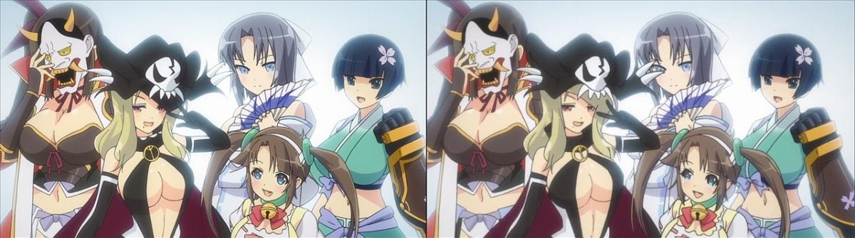 Senran Kagura Shinovi Master Tokyo Youma Hen Blu Ray Vs TV Anime 0001
