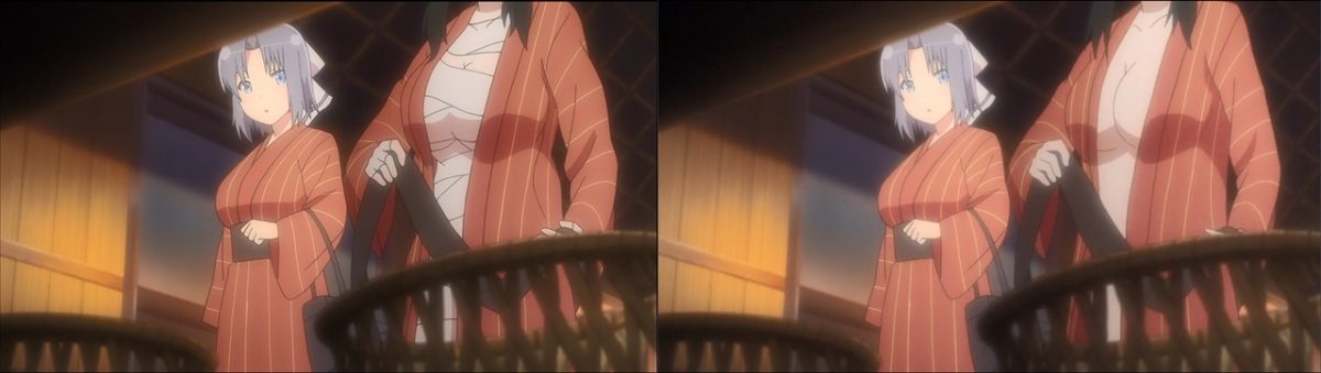 Senran Kagura Shinovi Master Tokyo Youma Hen Blu Ray Vs TV Anime 0115