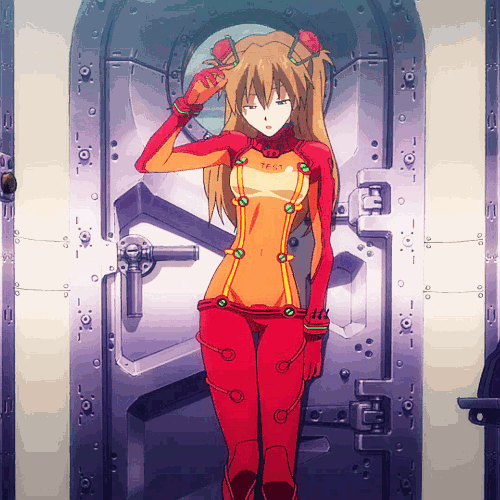 Asuka From Evangelion Redhead Anime Girls