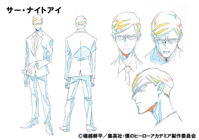 Boku No Hero Academia 4th Season Sir Nighteye Character Design 2