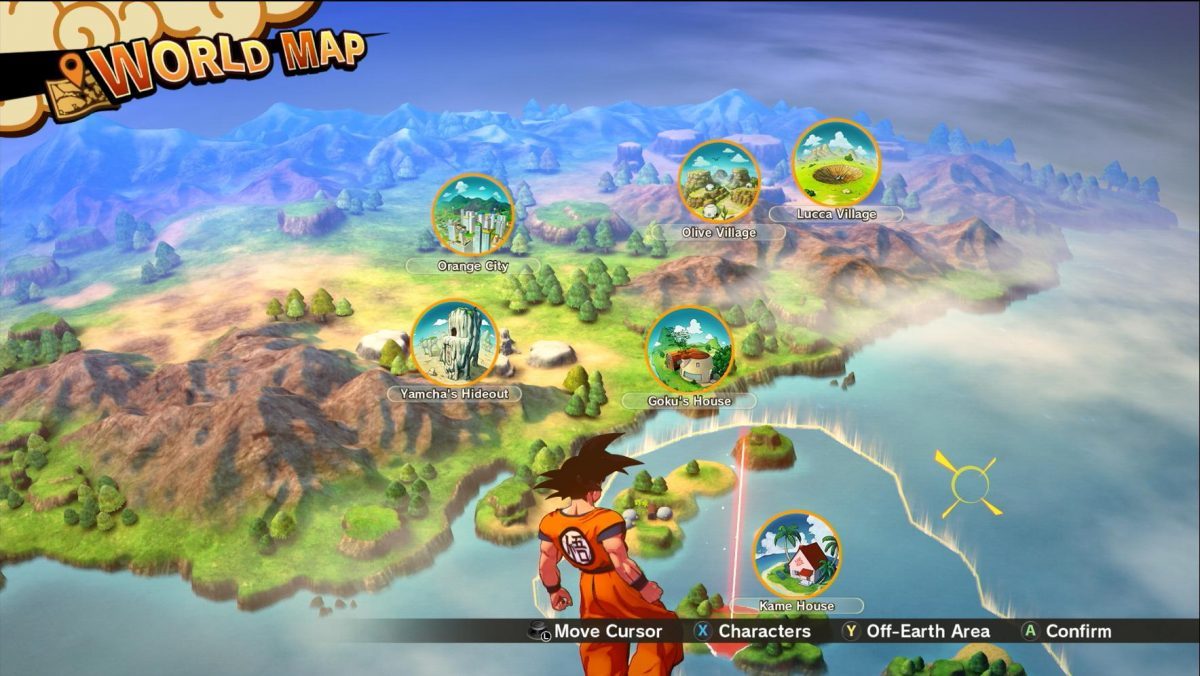 Dragon Ball Z Kakarot World Map