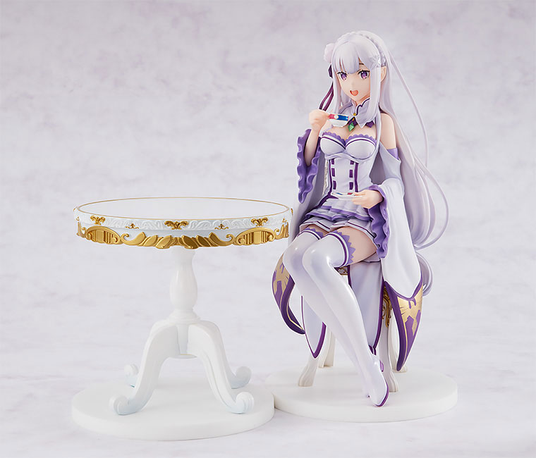 Re Zero Emilia Tea Party Version Anime Figure 0001
