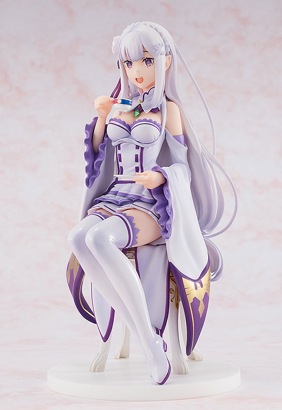 Re Zero Emilia Tea Party Version Anime Figure 0003