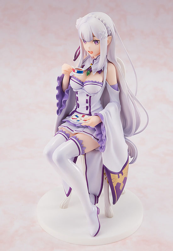 Re Zero Emilia Tea Party Version Anime Figure 0004