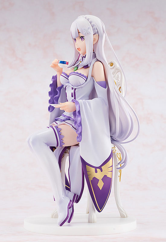 Re Zero Emilia Tea Party Version Anime Figure 0005