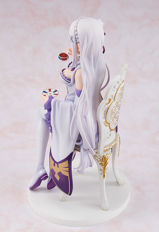 Re Zero Emilia Tea Party Version Anime Figure 0006