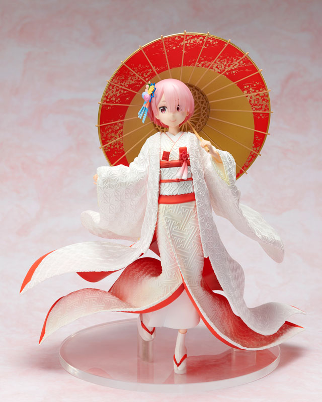 Re Zero Ram White Kimono Figure 0003