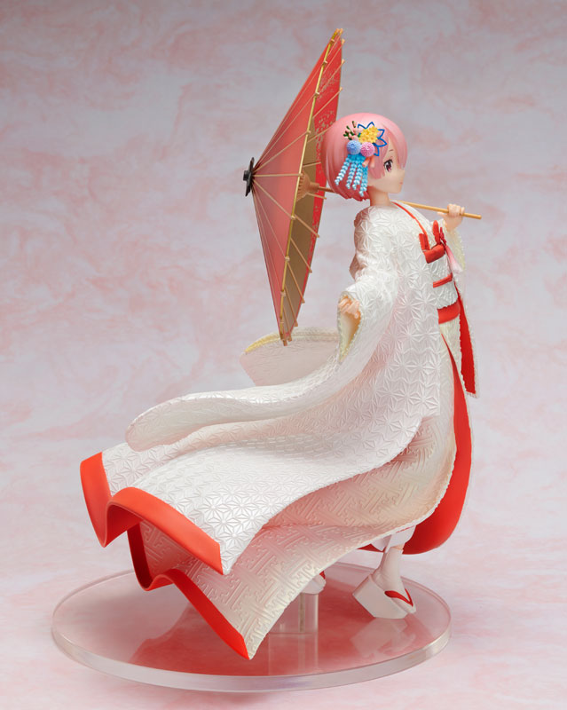 Re Zero Ram White Kimono Figure 0005