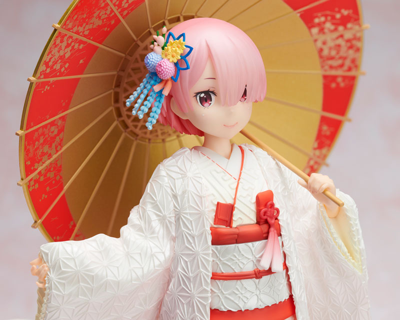 Re Zero Ram White Kimono Figure 0006