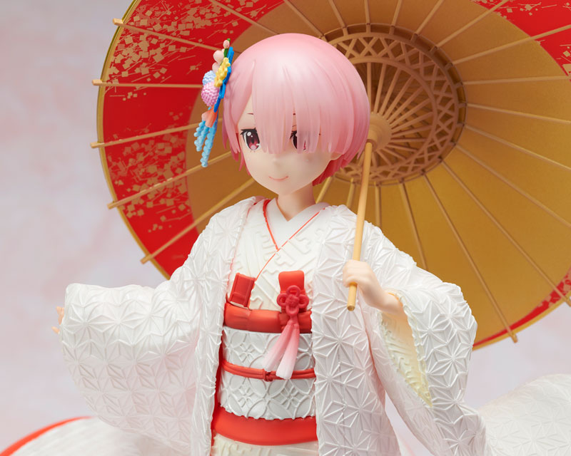 Re Zero Ram White Kimono Figure 0007
