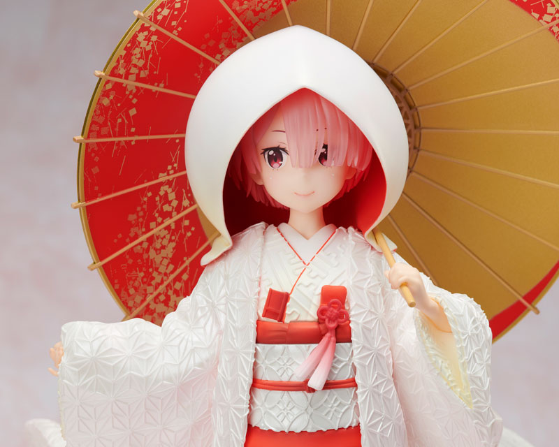 Re Zero Ram White Kimono Figure 0008