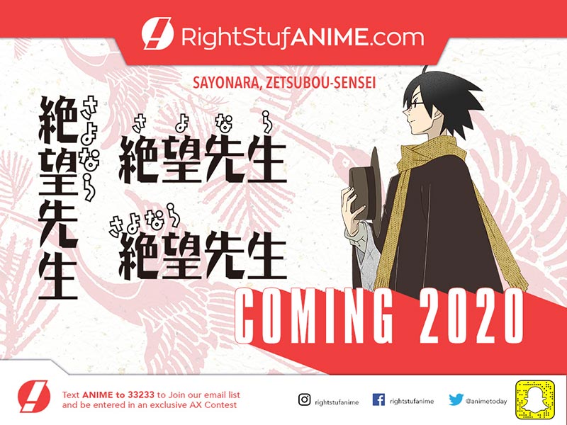 Anime Expo 2019 Right Stuf Anime Sayonara Zetsubou Sensei Announcement