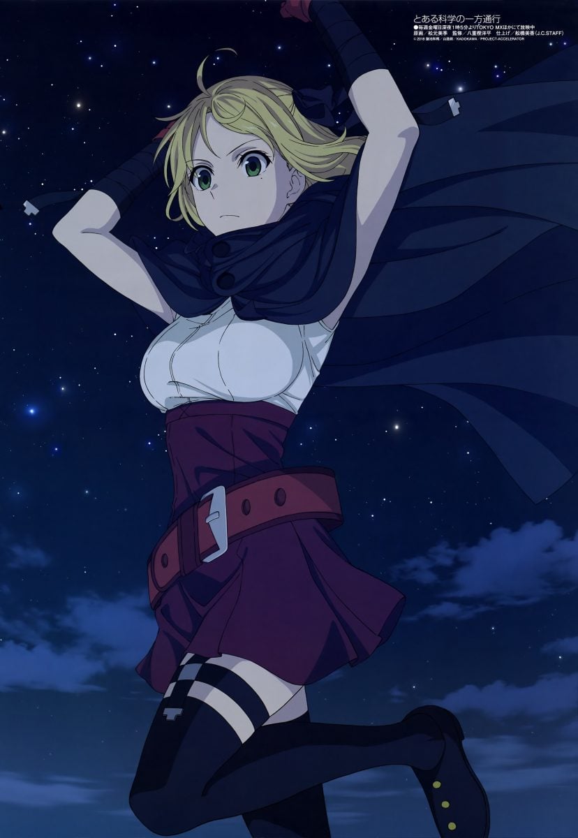 Megami Magazine September 2019 Anime Posters Toaru Kagaku No Accelerator