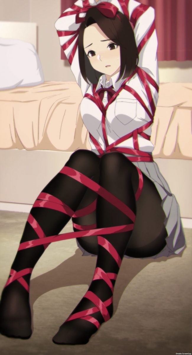Miru Tights Episode 11 Ren Tied Up In Red Ribbon