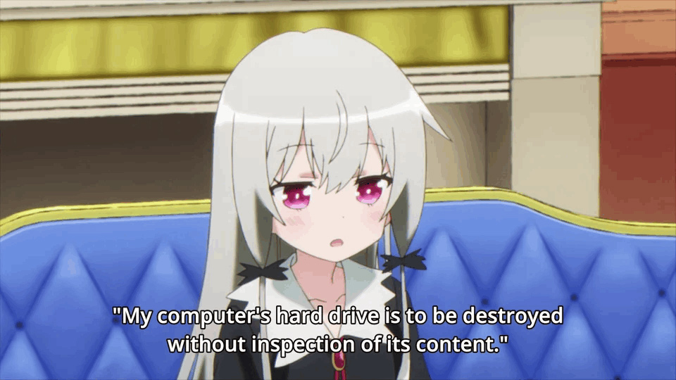 My Computer's Hard Drive Is To Be Destroyed