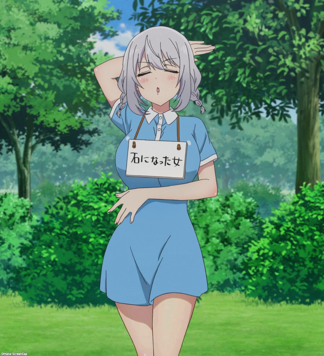 Tejina Senpai Episode 7 Senpai Human Statue